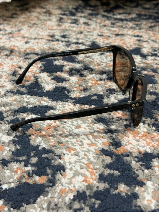 J. Crew ‘Franny’ Retro Black Frame Sunglasses w/ Orange Lenses ASO Duchess Meg main image 15